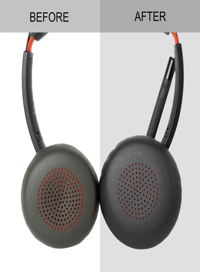 G GVOEARS أغطية وسادات الأذن من بلانترونيكس - وسادة بديلة متوافقة مع سماعات Poly Voyager Focus UC، وVoyager 4210/4220، وFocus B825، وBlackWire 5200/5210/5220/7225 - Image 5